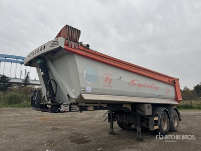 2012 Teknocar T2P T/A Semi-Remorque Benne 2 Essieux End Dump Trailer