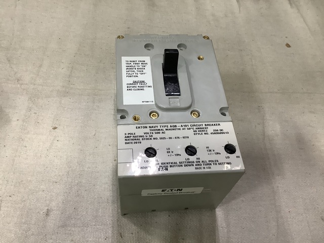 (8) Eaton AQB-A101 Circuit Breakers
