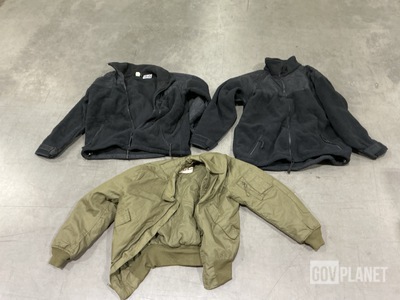(9) Cold Weather Shirts, (1) Cold Weather Jacket & Assorted Items