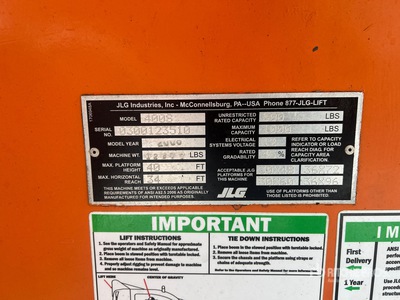 2008 JLG 400S 2WD Diesel Telescopic Boom Lift