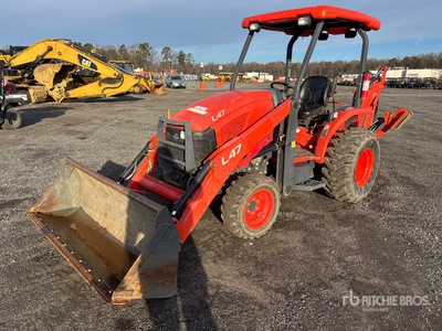 2019 Kubota L47 4WD Backhoe Utility Tractor