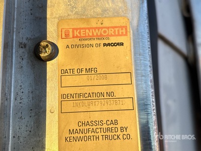 2009 Kenworth T800 6x4 Cab and Chassis