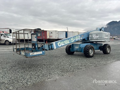 1999 Genie S60 4WD Diesel Telescopic Boom Lift