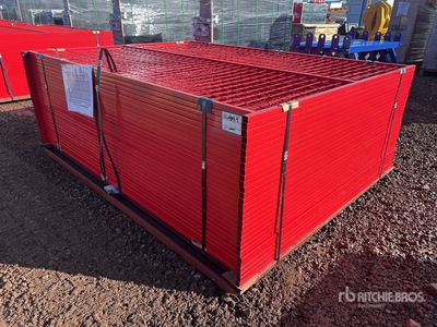 Quantity of (30) Canex 8 ft x 6 ft Powder Coated Temporary Transenne da cantiere (Unused)