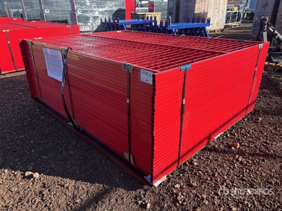 Quantity of (30) Canex 8 ft x 6 ft Powder Coated Temporary Transenne da cantiere (Unused)