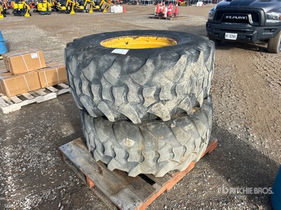 Quantity of (2) 500/70R24 Foam Filled Neumáticos - Fits John Deere 410J