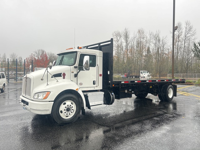 2019 Kenworth T370 4x2 Flatbed Dump Truck
