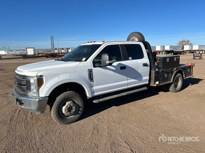 2018 Ford F-350 XL 4x4 Crew Cab Platte vrachtwagen