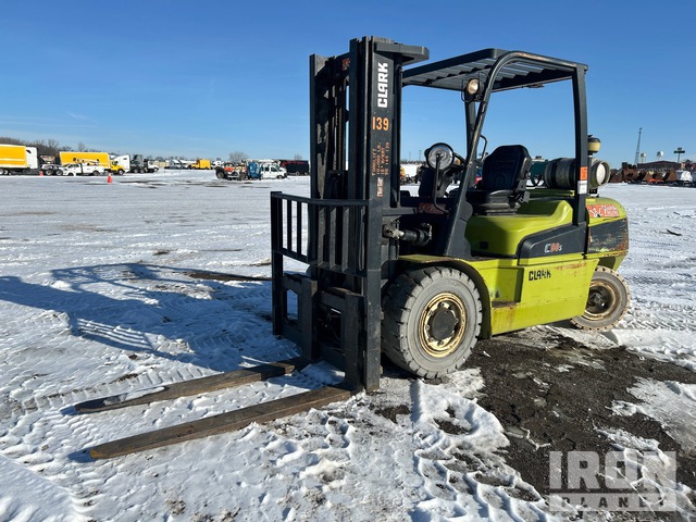 2012 Clark C50L 9025 lb Pneumatic Tire Forklift