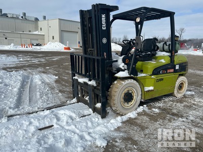 2012 (unverified) Clark C50SL 4500 lb Cushion Tire Forklift
