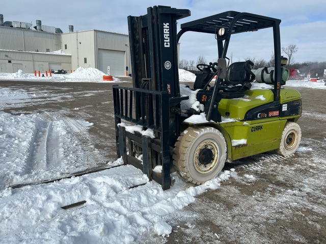 2012 (unverified) Clark C50SL 4500 lb Cushion Tire Forklift