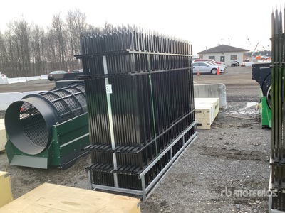 Quantity of 10 ft x 7 ft Wrought Iron Clôture de site (Unused)