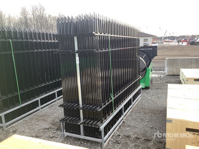 Quantity of 10 ft x 7 ft Wrought Iron Clôture de site (Unused)