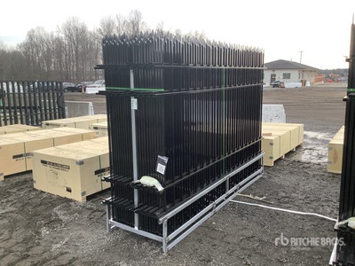 Quantity of 8 ft 9 in x 6 ft Wrought Iron Clôture de site (Unused)