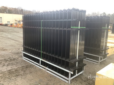 Quantity of 8 ft 9 in x 6 ft Wrought Iron Clôture de site (Unused)