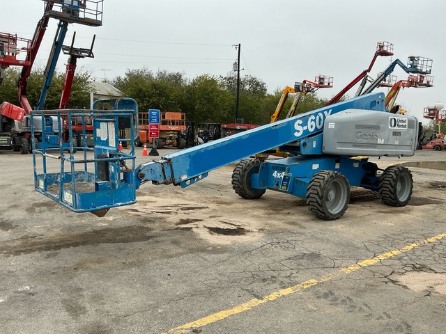 2013 Genie S-60X 4WD Diesel Telescopic Boom Lift