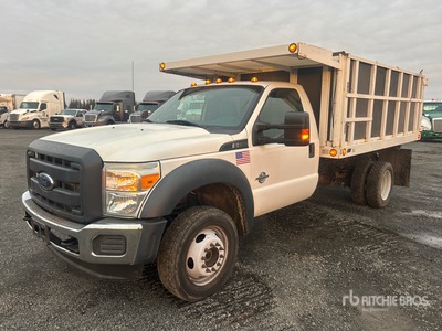 2013 Ford F-550 4x4 Flatbed Dump Truck