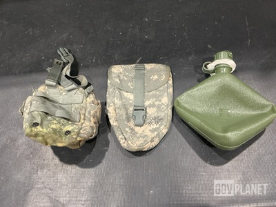 (97) Canteen Pouches, (59) Entrenching Tool Carriers & Assorted Items