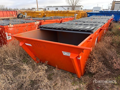 Quantity of (4) Ameri Kan 301 3 cyd Rear End Loader Waste Container