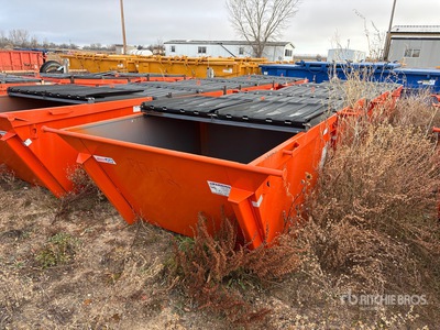 Quantity of (4) Ameri Kan 301 3 cyd Rear End Loader Waste Container