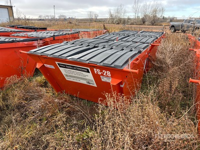 Quantity of (3) Ameri Kan 301 3 cyd Rear End Loader Waste Container