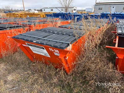 Quantity of (4) Ameri Kan 301 3 cyd Rear End Loader Waste Container