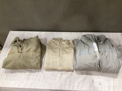 (19) Cold Weather Shirts, (12) Cold Weather Jackets & Assorted Items