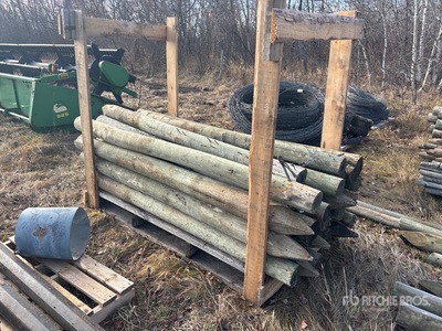 Quantity of (24) x 5 ft 5 in Fence Posts