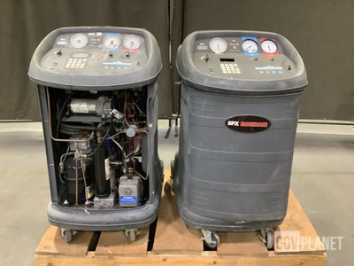 (2) Robinair Cooltech Refrigerant Recovery, Recycling & Recharging Stations
