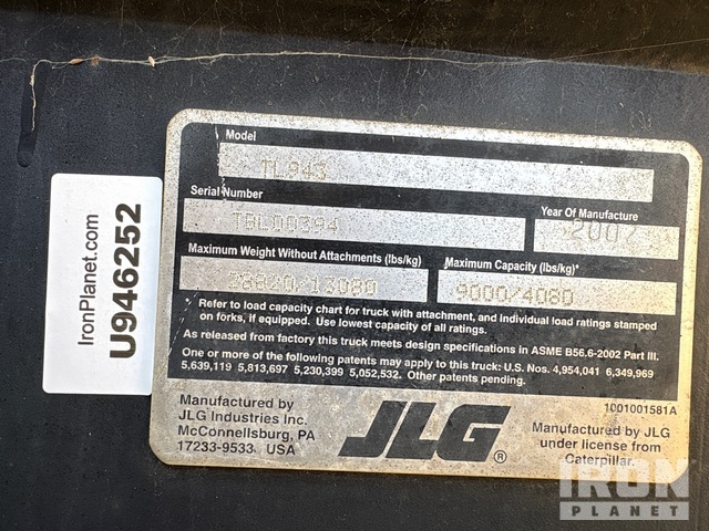 MANIPULADOR 2007 CATERPILLAR