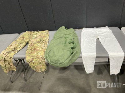 (508) Pairs of Men’s Drawers, (5) Pairs of Trousers & (4) Duffel Bags