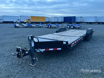 2024 Midsota NTB22-BP-154 22 ft T/A Remorque Basculante Pour Équipement