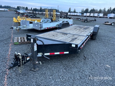 2024 Midsota NTB22-BP-154 22 ft T/A Remorque Basculante Pour Équipement