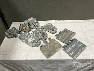 (67) M4 Three Mag Pouches, (48) Entrenching Hand Tool Carriers & Assorted Items