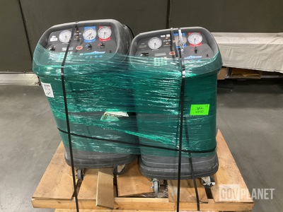 (2) Robinair Cooltech Refrigerant Recovery, Recycling & Recharging Stations