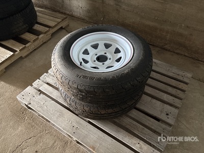Quantity of (2) 205/75D15 Tires