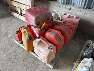 Quantity of (17) Assorted Jerry Cans