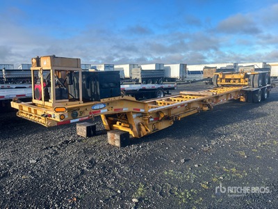 2008 Ledwell 53 ft T/A Railroad Specialty Sliding Axle Trailer