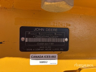 2021 John Deere 624P Chargeuse sur pneus