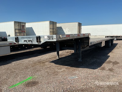 2014 Transcraft DEAGL 53 ft T/A Spread Axle Flatbed Trailer