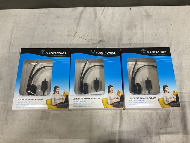(36) Plantronics M214C/R Cordless Phone Headsets