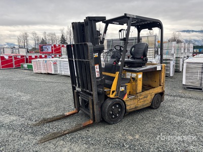 2008 Cat EX4000 4000 lb Electric Forklift (Inoperable)