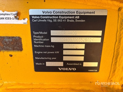 2020 Volvo A40G Wywrotka przegubowa