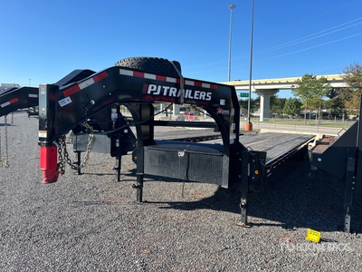2024 PJ Trailers LX402 40 ft T/A Gooseneck Flatbed Trailer