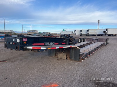 1991 Trail King Tri/A Removable Gooseneck Lowboy Trailer