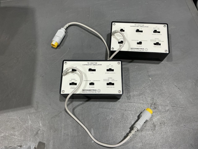 (13) Novametrix TB 1265/7100 Capnostat Simulators