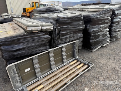 Lot of (9) Pallets Fluorescent Military Light Sets