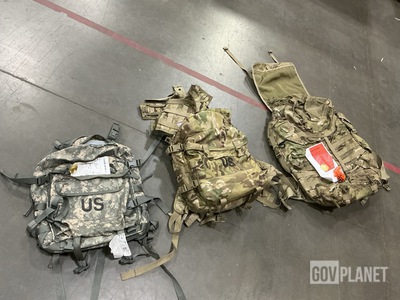 (8) Large Field Pack Rucksacks, (17) Assault Packs & Assorted Items