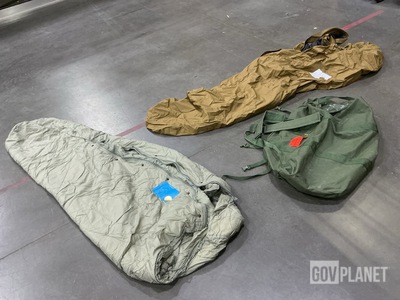 (14) Sleeping Bags, (26) Duffel Bags, (4) Bivy Covers & Assorted Items