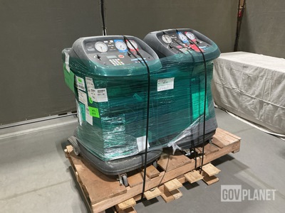 (2) Robinair Cooltech Refrigerant Recovery, Recycling & Recharging Stations
